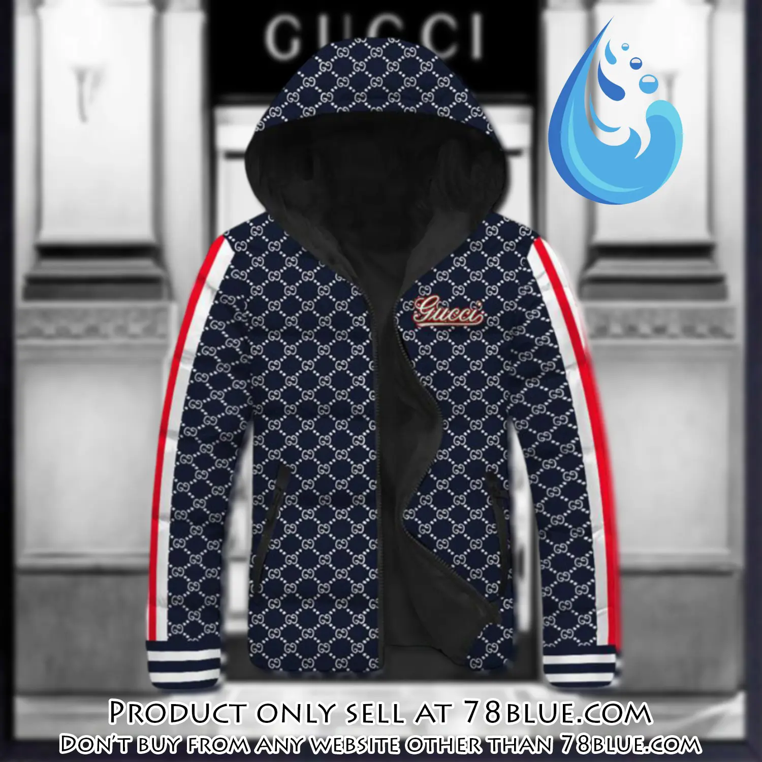 Gucci downfilled coat ultralight down jacket outdoor jacket warm outwear dfj1008 78b1436168